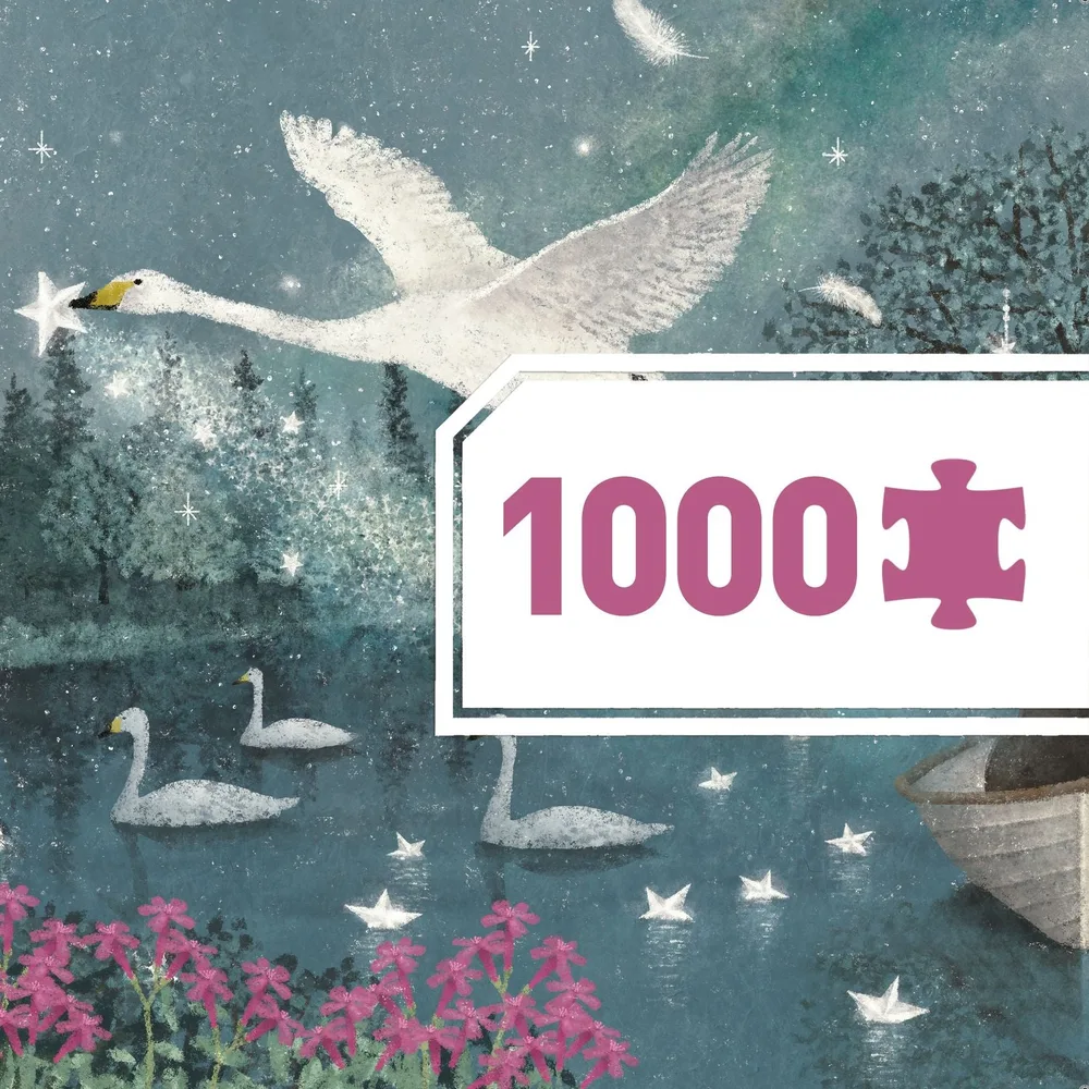 פאזל אגם הברבורים 1000 חלקים מבית DJECO