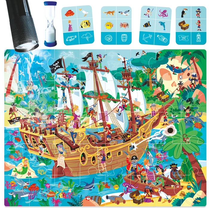 החוקר הצעיר! משימת הפיראטים (40 חלקים + משימות עם פנס הקסם!) מבית HEADU