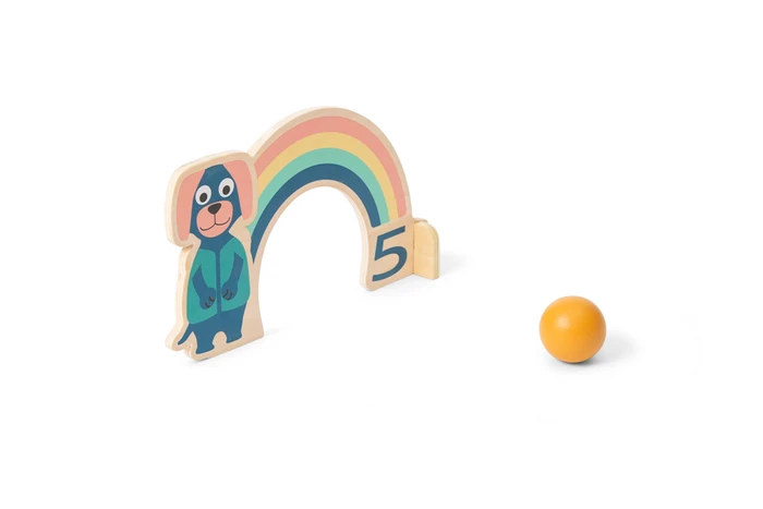 ערכת משחק קריקט גדול מעץ Crocket Rainbow מבית BS
