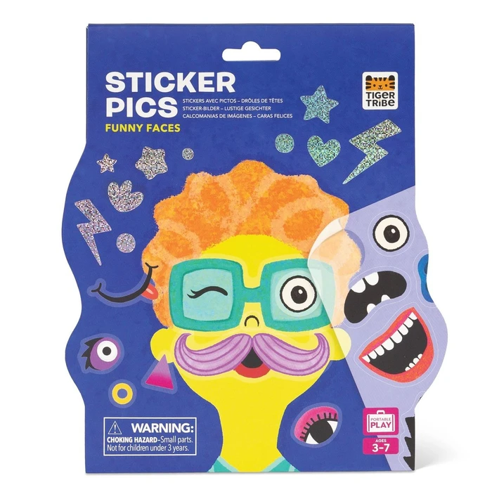 צרו תמונה במדבקות! פרצופים מצחיקים (STICKER PICS) מבית TIGER TRIBE