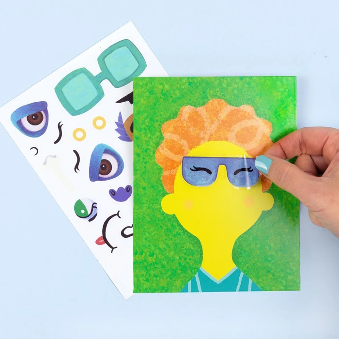 צרו תמונה במדבקות! פרצופים מצחיקים (STICKER PICS) מבית TIGER TRIBE