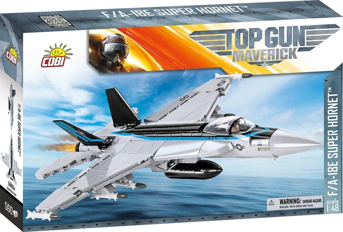 מטוס קרב F/A-18E סופר הורנט TOP GUN – דגם הרכבה בקנה מידה 1:48 (560 חלקים) מבית COBI