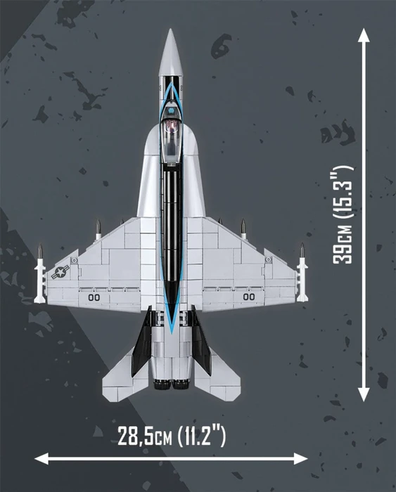 מטוס קרב F/A-18E סופר הורנט TOP GUN – דגם הרכבה בקנה מידה 1:48 (560 חלקים) מבית COBI