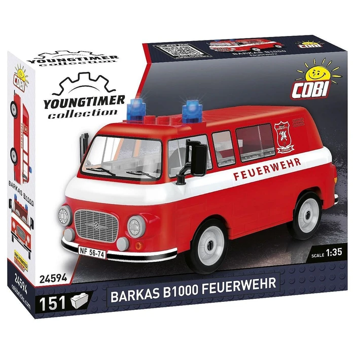 ואן מכבי אש בארקאס B1000 – דגם הרכבה בקנה מידה 1:35 (151 חלקים) מבית COBI