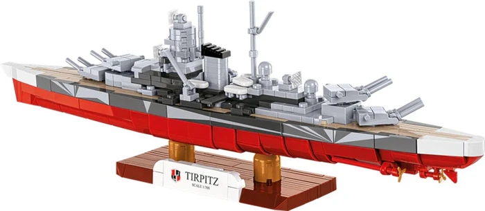 אוניית המערכה טירפיץ – דגם הרכבה בקנה מידה 1:700 (593 חלקים) מבית COBI