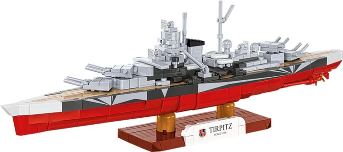 אוניית המערכה טירפיץ – דגם הרכבה בקנה מידה 1:700 (593 חלקים) מבית COBI