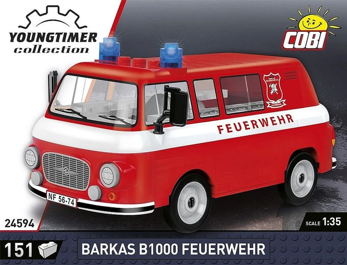 ואן מכבי אש בארקאס B1000 – דגם הרכבה בקנה מידה 1:35 (151 חלקים) מבית COBI