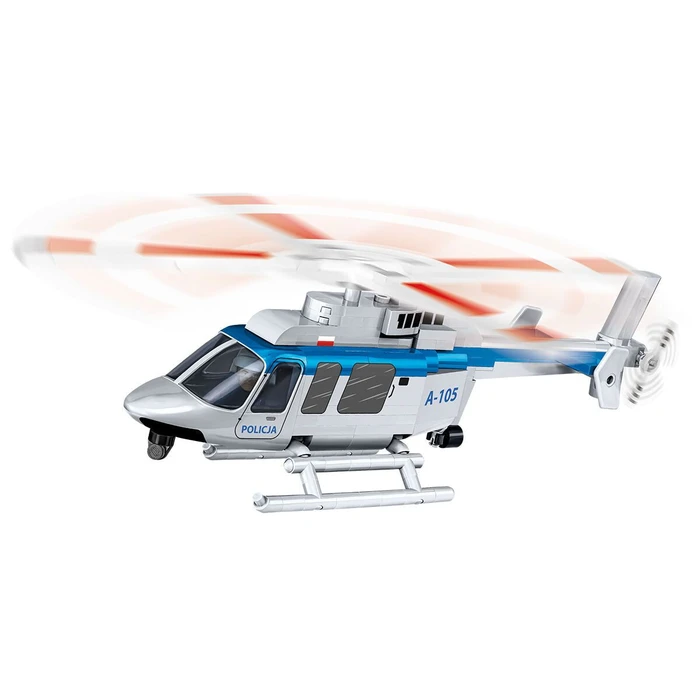 מסוק בל 407 משטרתי – דגם הרכבה בקנה מידה 1:48 (217 חלקים) מבית COBI