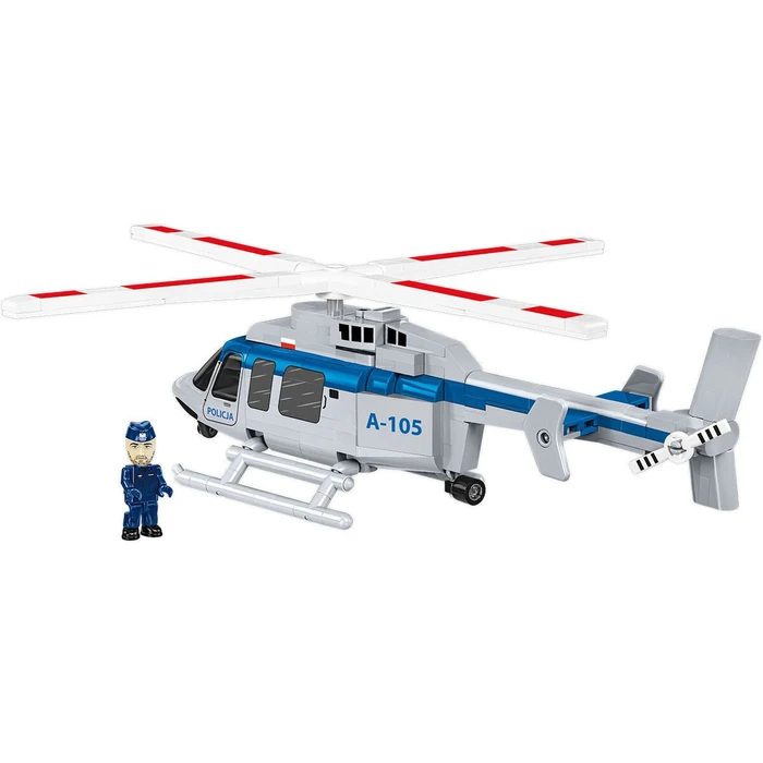 מסוק בל 407 משטרתי – דגם הרכבה בקנה מידה 1:48 (217 חלקים) מבית COBI