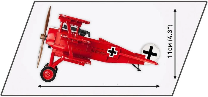 מטוס פוקר Dr.1 של הברון האדום – דגם הרכבה בקנה מידה 1:32 (174 חלקים) מבית COBI