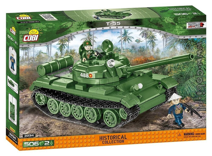 טנק T-55 – דגם הרכבה (506 חלקים) מבית COBI