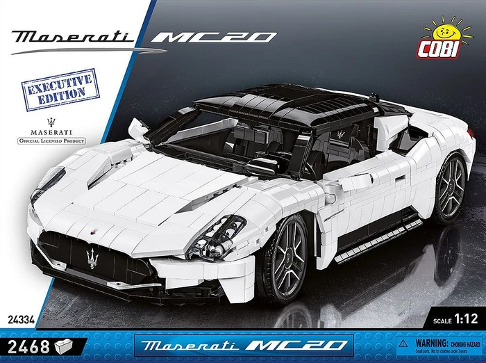 מזראטי MC20 – מהדורת Executive – דגם הרכבה בקנה מידה 1:12 (2468 חלקים) מבית COBI