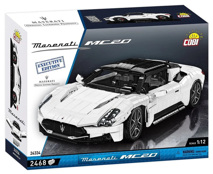 מזראטי MC20 – מהדורת Executive – דגם הרכבה בקנה מידה 1:12 (2468 חלקים) מבית COBI
