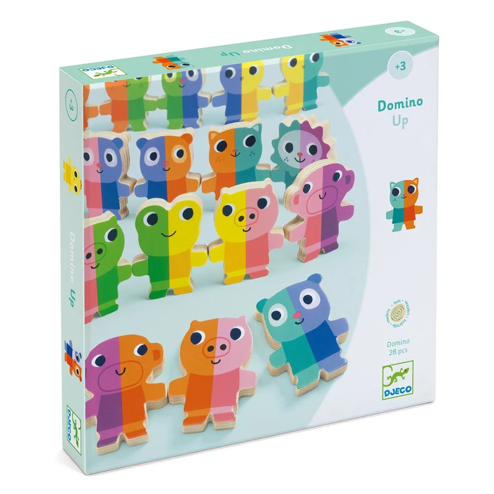 דומינו חיות בצבעים - DOMINO UP מבית DJECO
