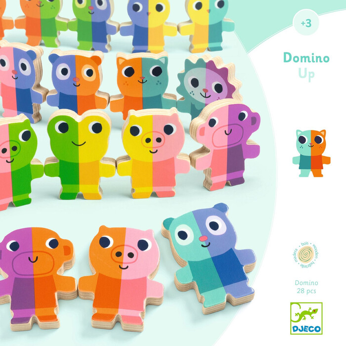 דומינו חיות בצבעים - DOMINO UP מבית DJECO