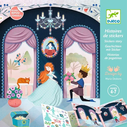 יצירה - הדבקה רב פעמית החיים בטירה! מבית DJECO