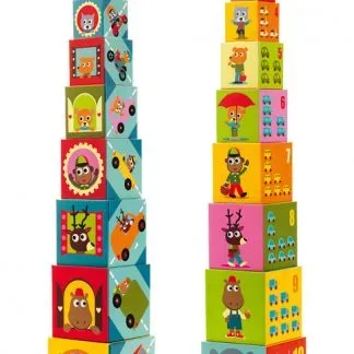 מגדל קוביות תחבורה מבית DJECO
