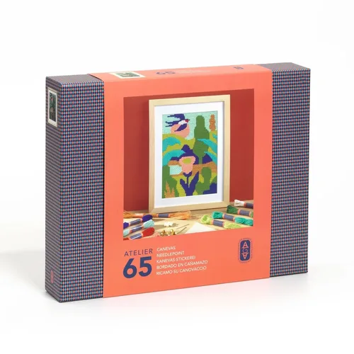 סדנת אמן 65 (גם לגדולים מגיע!) רקמה על קנבס NEEDLEPOINT מבית  DJECO