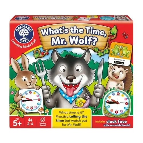 מה השעה מר זאב? (משחק ללימוד שעון אנלוגי ודיגיטלי!) מבית ORCHARD TOYS