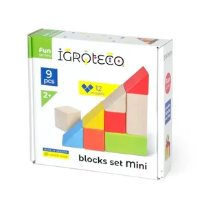 קוביקו! ערכת הרכבה של דגמי עץ מגיל קטן!  BLOCKS SET MINI מבית IGROTECO
