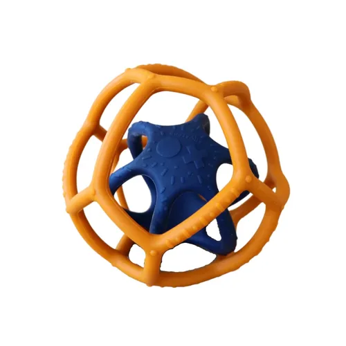 צמד כדורים סנסוריים סיליקון (דבש וכחול) Jellystone designs