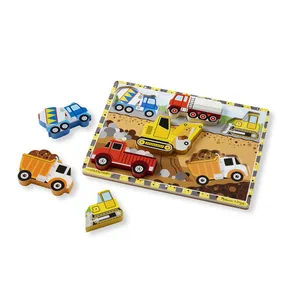 פאזל עץ רכבי עבודה  MELISSA&DOUG