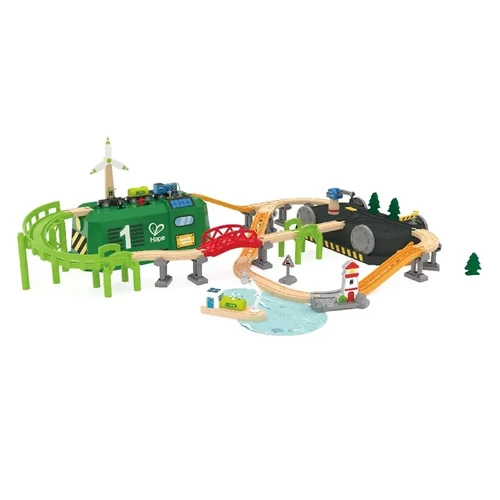 סט רכבת אנרגיה ירוקה (60 חלקים) HAPE