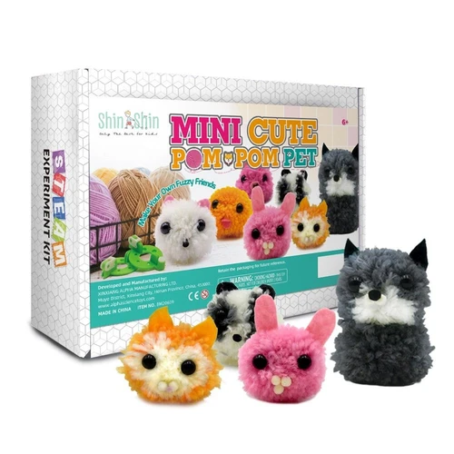 ערכת יצירה! ערכה להכנת חיות פונפונים! (MINI CUTE POM POM PET) מבית SHIN SHIN