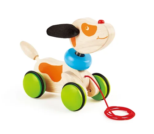 כלבלב משיכה עץ מבית PINTOYS