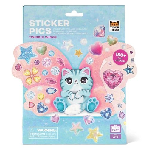 צרו תמונה במדבקות! כנפיים מנצנצות (STICKER PICS) מבית TIGER TRIBE