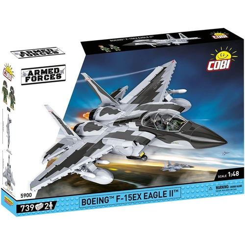 מטוס קרב F-15EX איגל II – דגם הרכבה בקנה מידה 1:48 (739 חלקים) מבית COBI
