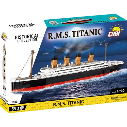 טיטאניק R.M.S – דגם הרכבה עם מעמד (593 חלקים) מבית COBI