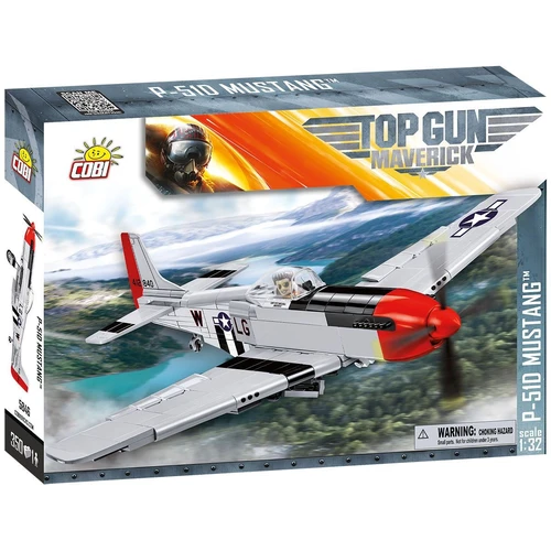 מטוס קרב P-51D מוסטאנג TOP GUN – דגם הרכבה (350 חלקים) מבית COBI