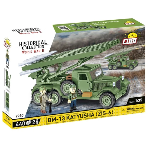 משגר הרקטות קטיושה BM-13 (ZIS-6) – דגם הרכבה בקנה מידה 1:35 (440 חלקים) מבית COBI