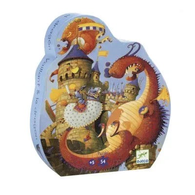 פאזל האביר והדרקון (54 חלקים) מבית DJECO