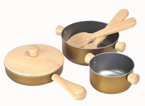 סט כלי מטבח לבישול למטבחי ילדים PLAN TOYS