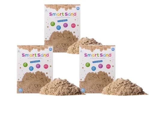 חול קינטי 6 קילו (שלושה מארזים של 2 קילו כולל משלוח חינם!)  SMART SAND