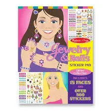 מדבקות תכשיטים וציפורניים מבית MELISSA&DOUG