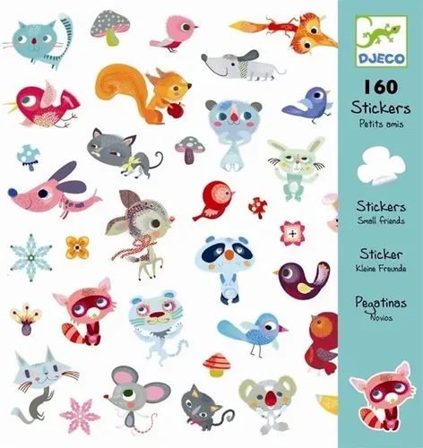 מארז 160 מדבקות חיות מתוקות DJECO