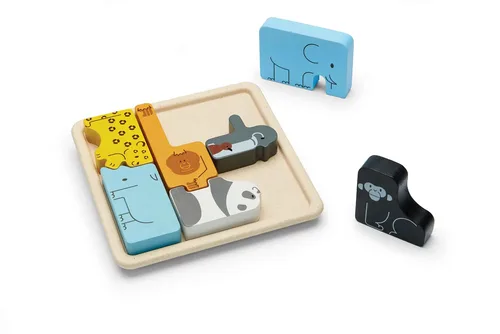 פאזל חיות עץ PLAN TOYS