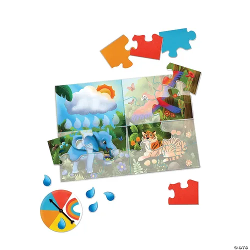 גשם בג'ונגל - פאזל שיתופי מבית PEACEABLE KINGDOM