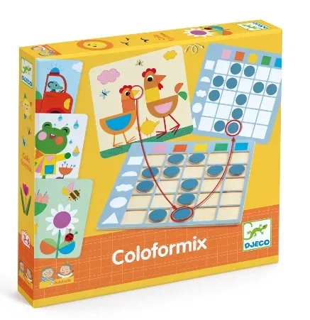 קולוריקס  בואו נלמד צבעים וצורת מבית DJECO