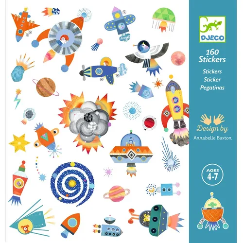מארז 160 מדבקות בין כוכבים DJECO