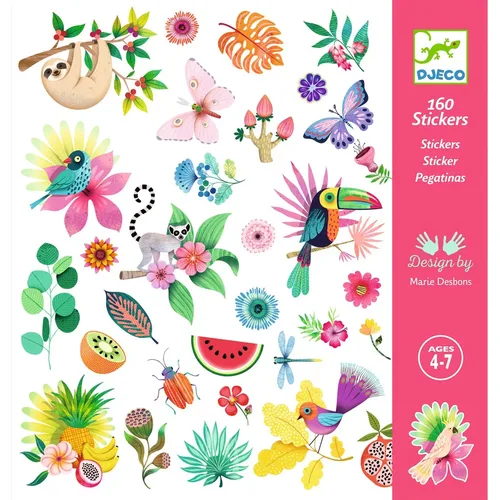 מארז 160 מדבקות גן עדן DJECO