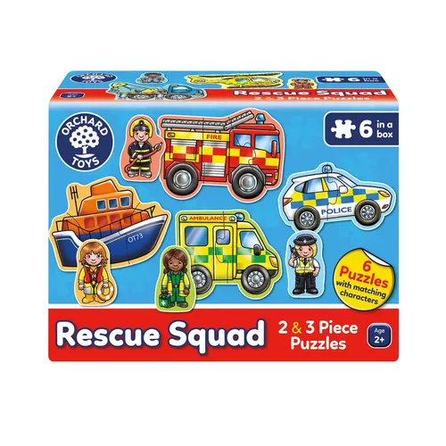 מארז 6 פאזלים צוות חילוץ Orchard toys