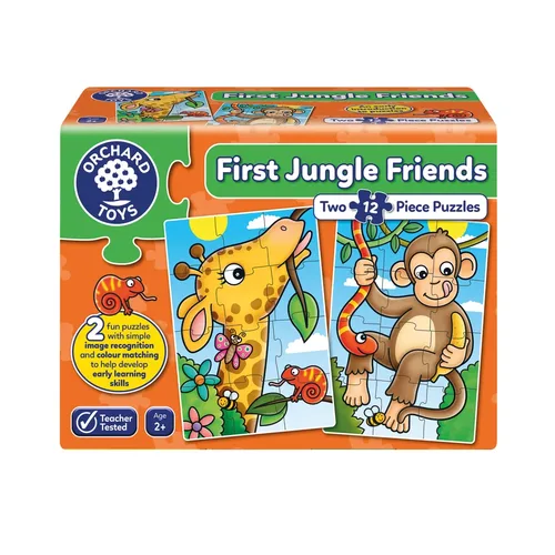 מארז 2 פאזלים חברים בג'ונגל Orchard toys
