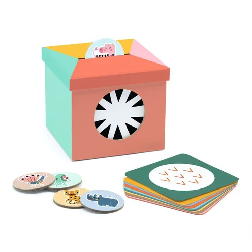 משחק לימודי KIOUKOI - קופסת ההפתעות (בנושא חיות)  DJECO