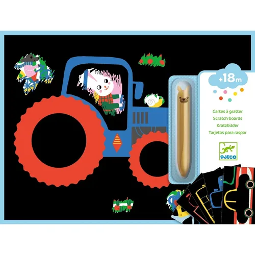 יצירה לקטנטנים - גירוד לומדים על רכבים מבית DJECO