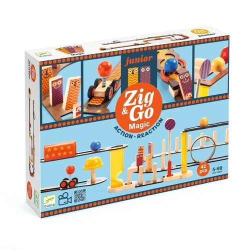 זיג אנד גו ג'וניור!  (42 חלקים)  דגם קסם מבית DJECO