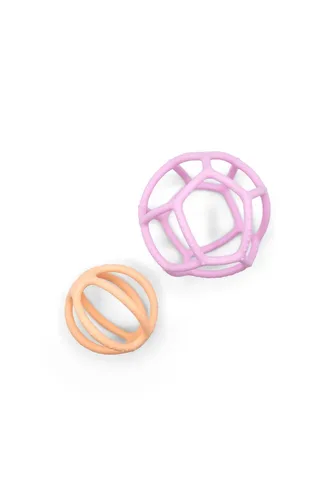 צמד כדורים סנסוריים סיליקון (ורוד אפרסק) Jellystone designs